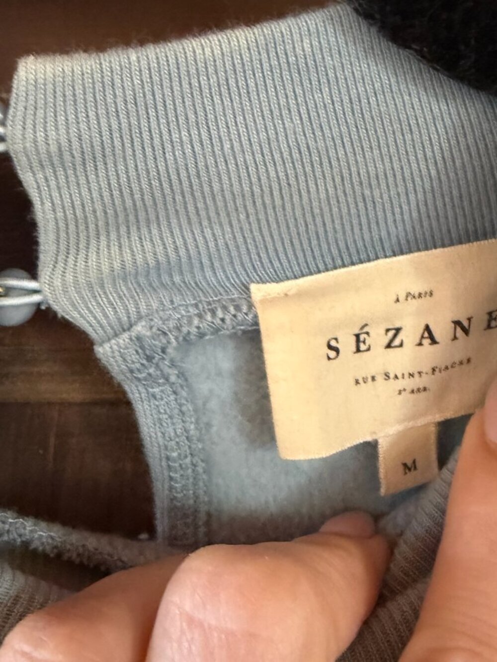 Sézane Sidonie sweatshirt in slate blue - Picture 5 of 6